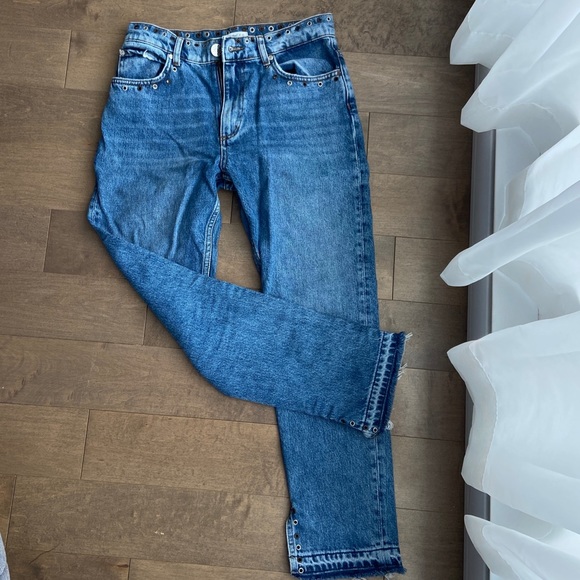 Sandro eyelets denim jeans - Picture 3 of 9